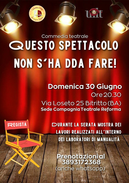 Questo spettacolo non s'ha dda fare!
