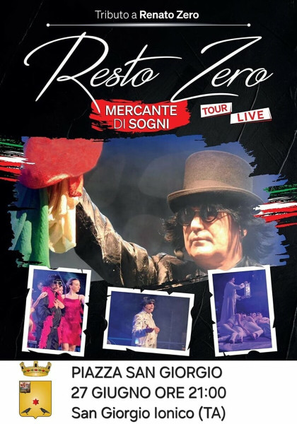 CONCERTO RESTO A ZERO renato zero tribute band