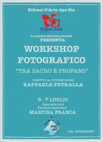 Workshop fotografico "Tra sacro e profano"