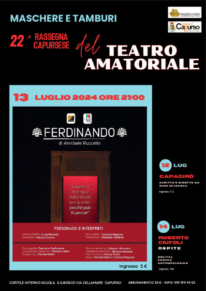 22 Rassegna Capursese del Teatro Amatoriale