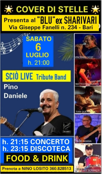 Sciò Live Band Pino Daniele Forever in concerto