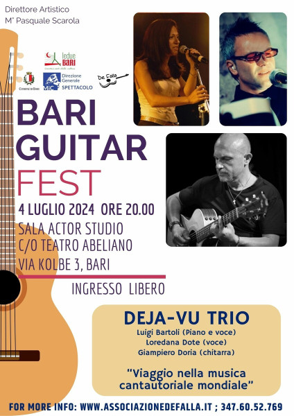 Deja-Vu Trio per il Bari Guitar Fest