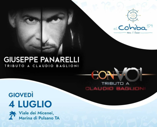 Con Voi tributo a Claudio Baglioni live