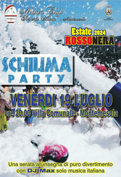 Montemesola, Schiuma Party e dance, notte di bolle e musica