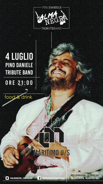 ALMANEGRA Pino Daniele Tribute Band al MARITIMO URBAN SUN