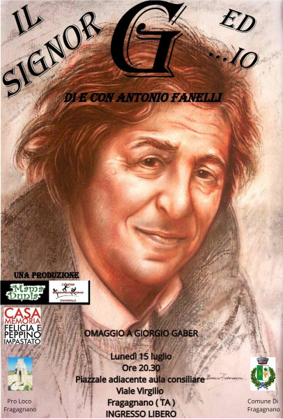 Il sig.G...ed io di e con Antonio Fanelli - omaggio a Giorgio Gaber