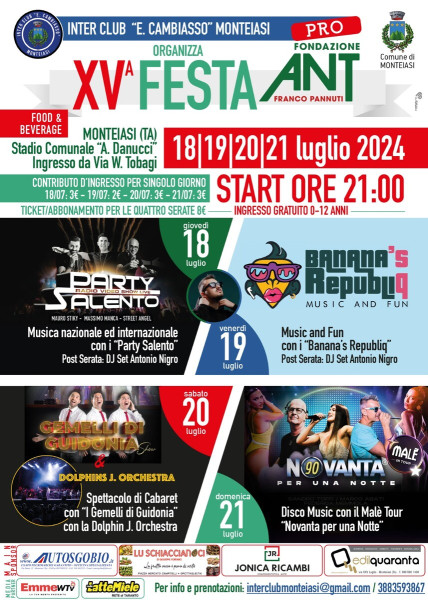 XV^ Festa Pro-ANT 2024