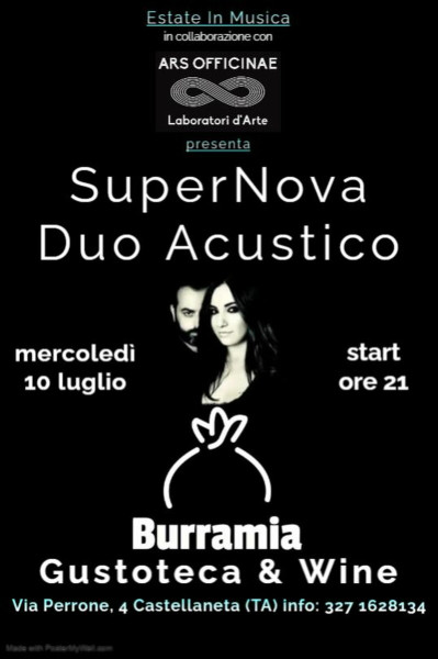 SuperNova Duo Acustico Live BURRAMIA - Gustoteca & Wine