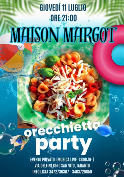ORECCHIETTA PARTY a bordo piscina
