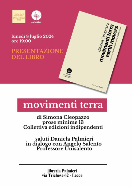 Simona Cleopazzo presenta il suo libro "Movimenti terra"