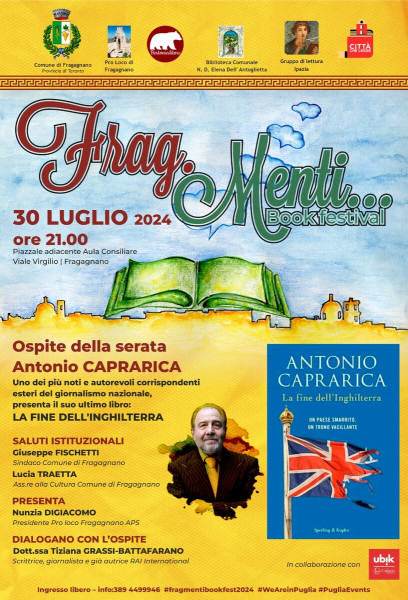 Frag.menti Book festival  -  Incontro con Antonio Caprarica