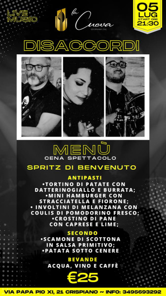 I DISACCORDI live music