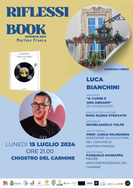 Martina Franca – Riflessi Book: incontro con Luca Bianchini