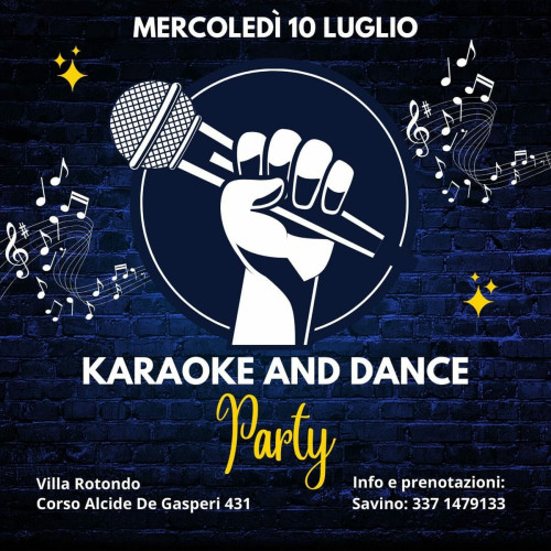 Serata karaoke e dance