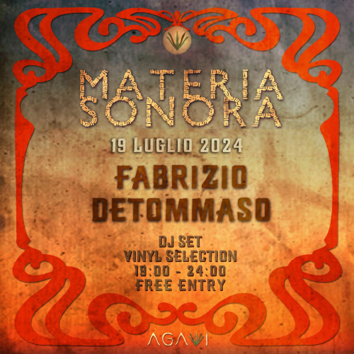 Materia Sonora " Fabrizio Detommaso " Vinyl Selection
