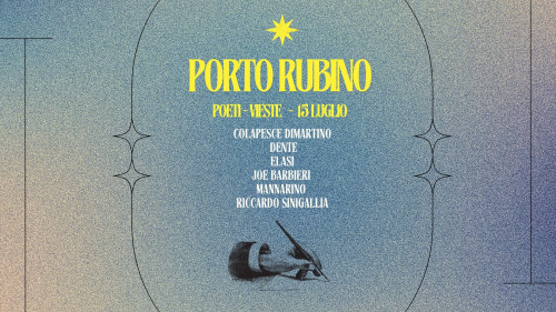 Poeti, evento gratuito per Porto Rubino