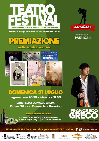 TEATRO FESTIVAL - Premiazione
