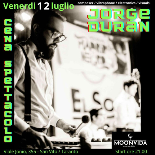 Cena-Spettacolo con Jorge Duran in concerto