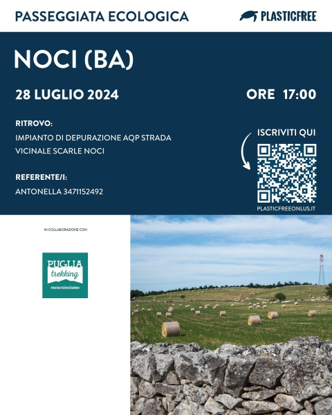 PLASTIC FREE WALK Passeggiata ecologica con raccolta e pulizia
