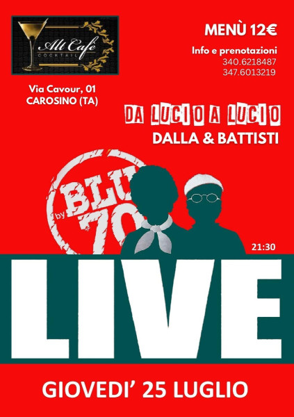 Alt Cafè Cover Band Da Lucio a Lucio