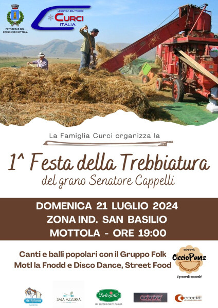 1^ FESTA Trebbiatura grano Senatore Cappelli