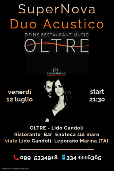 SuperNova Duo Acustico Live OLTRE Restaurant Drink & Music