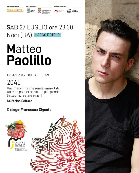 Matteo Paolillo ospite a Chiostri e Inchiostri 2024