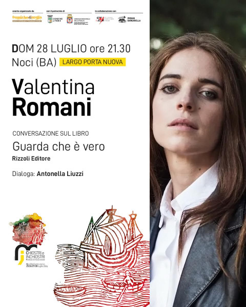 Valentina Romani ospite a Chiostri e Inchiostri 2024