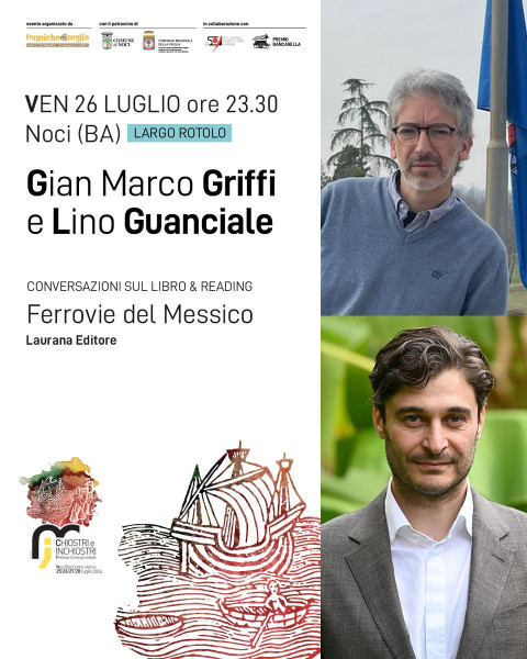 Lino Guanciale e Gian Marco Griffi ospiti a Chiostri e Inchiostri 2024