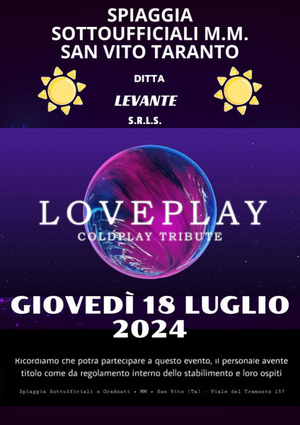 Loveplay - Coldplay Tribute