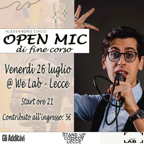 Open Mic di fine corso - Stand up comedy show