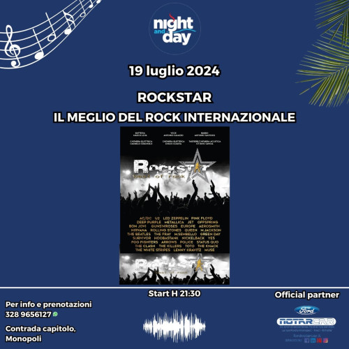 Rockstar - Il meglio del rock internazionale live at Night and Day