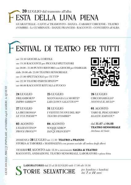 Feste Teatrali. Festival La Luna nel Pozzo