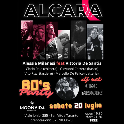 Alcara live, Milanesi feat De Santis / 80's Party con Ciro Merode dj