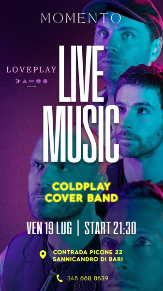 Loveplay Coldplay Tribute live Momento