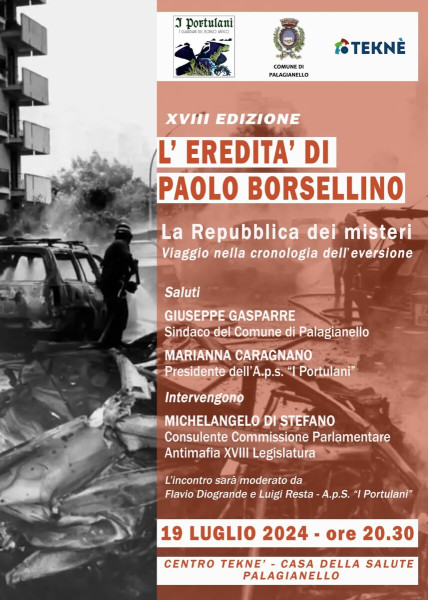 XVIII edizione de "L'eredita di Paolo Borsellino"