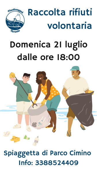 Raccolta rifiuti volontaria a Parco Cimino