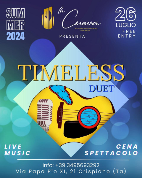 "Timeless Duet" viaggio nella musica italiana