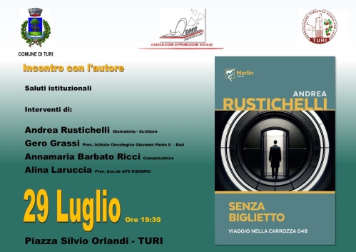 Turi – Senza Biglietto, incontro con il giornalista Andrea Rustichelli