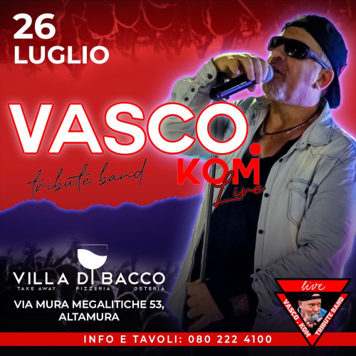 Vasco.Kom live alla Villa di Bacco