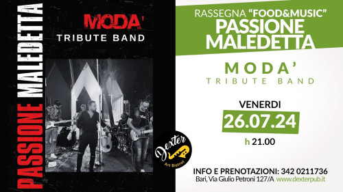 Modà Tribute Band LIVE Bari, Dexter Pub