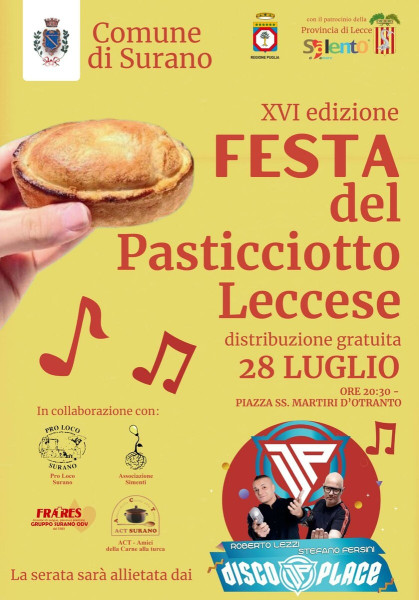 16° FESTA DEL PASTICCIOTTO LECCESE