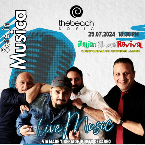 Sere in Musica al The Beach Sophia con Italian Shock Revival