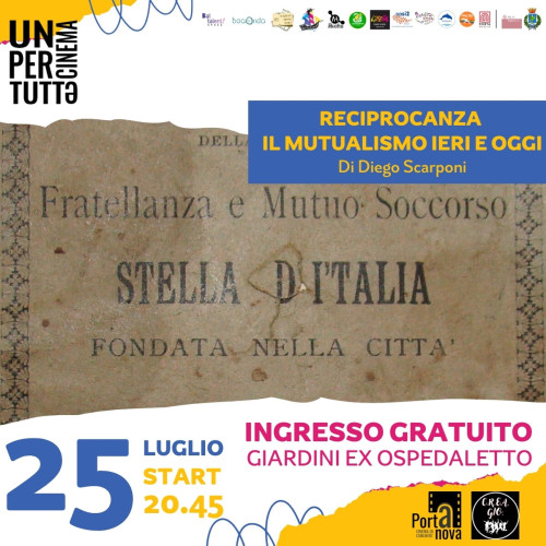 Cinema di Comunità arriva "Reciprocanza"