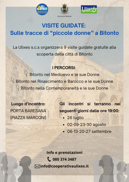 Con "Ulixes" alla scoperta del patrimonio bitontino attraverso le donne della storia