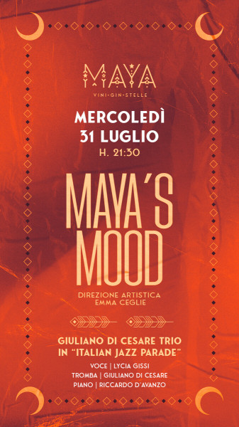 MAYAS MOOD Green&Jazz presenta Giuliano Di Cesare Trio in: “ITALIAN JAZZ PARADE “