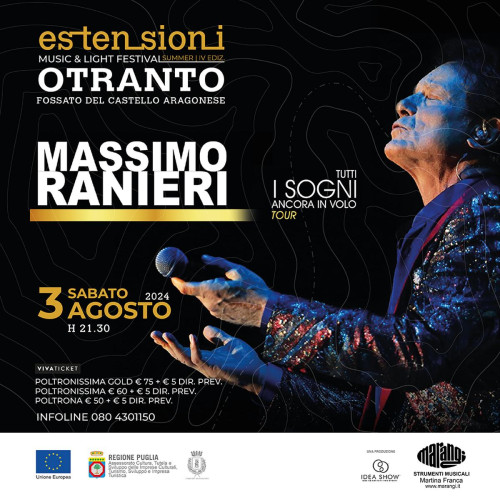 Estensioni Music&Light Festival presenta Massimo Ranieri | Tutti i sogni ancora in volo