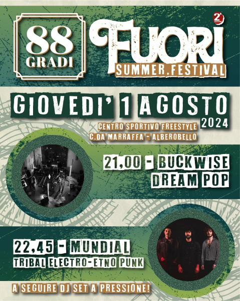 88 GRADI Fuori Summer Festival - 2° Edizione