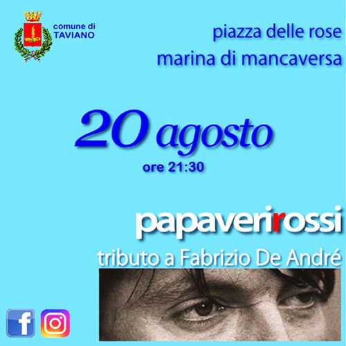 Tributo a Fabrizio De André - PAPAVERI ROSSI