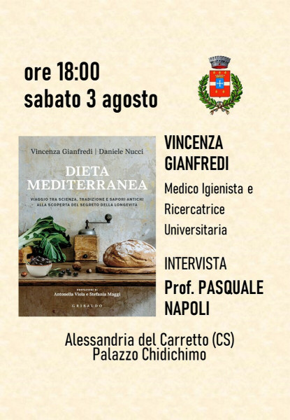 Presentazione libro "Dieta Mediterranea" (Gribaudo Editore)